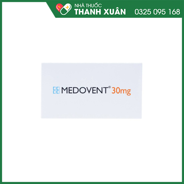 Medovent 30mg trị triệu chứng bệnh phế quản